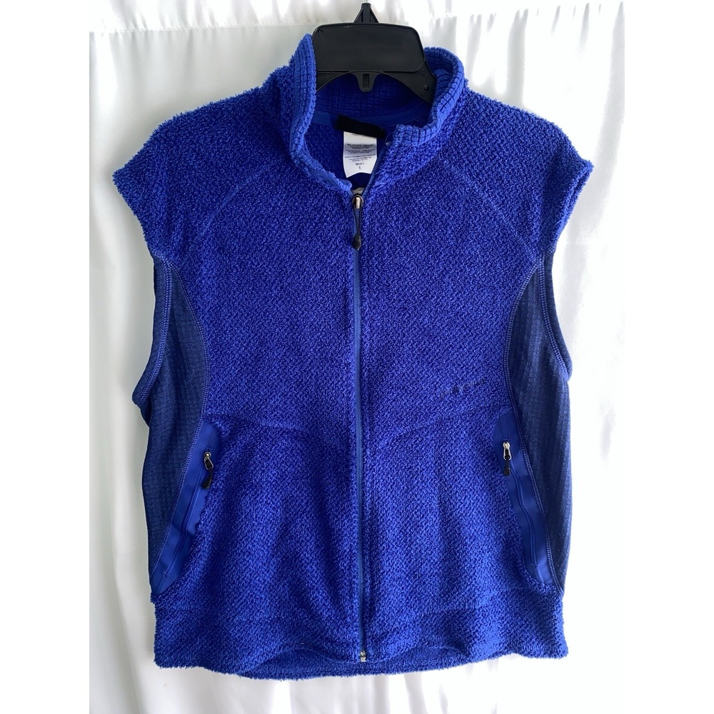 Patagonia R2 Fleece Vest Mens Large‎ Blue Full Zip Regulator 25152 LOGO